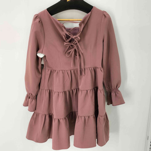 アンミール An MILLE フリルデザイン L/S ワンピース レディース