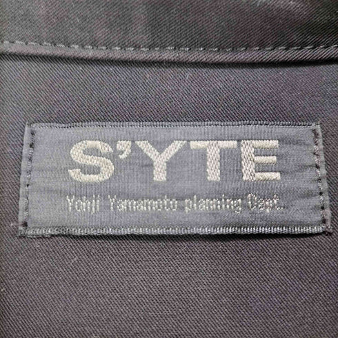 サイトバイヨウジヤマモト syte by Yohji Yamamoto レーヨンギャバジンストレッチチャイナジャケット メンズ JPN:3