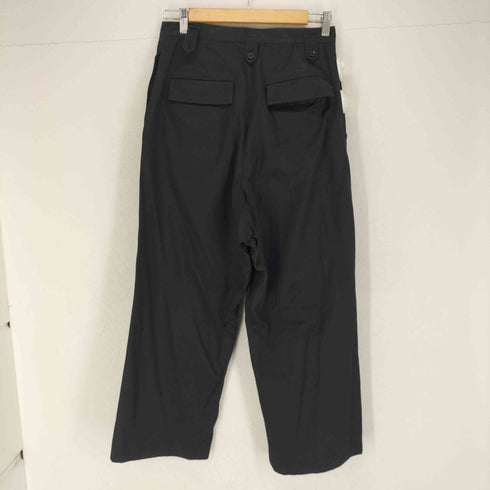 ヨウジヤマモトプリュスノアール YOHJI YAMAMOTO+NOIR フロントラップコットンパンツ レディース JPN:1