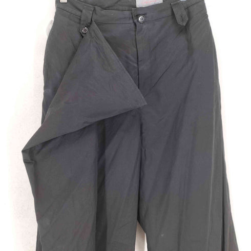 ヨウジヤマモトプリュスノアール YOHJI YAMAMOTO+NOIR フロントラップコットンパンツ レディース JPN:1