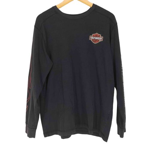 ハーレーダビッドソン HARLEY-DAVIDSON 両面刺繍プリントデザインL/S TEE メンズ JPN:L