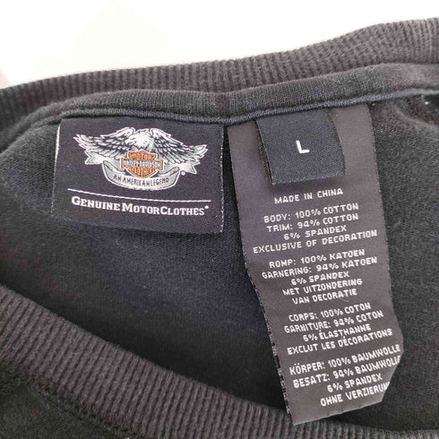 ハーレーダビッドソン HARLEY-DAVIDSON 両面刺繍プリントデザインL/S TEE メンズ JPN:L