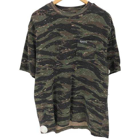 シュプリーム Supreme S/S Pocket Tee Tiger Camo メンズ JPN:M
