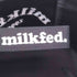 ミルクフェド MILKFED. 2WAY ロゴ刺繍フリルキャンバストートバッグ レディース