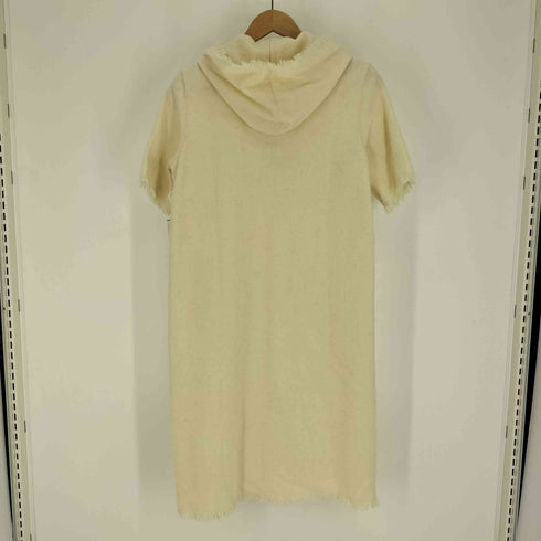 ピンクハウス PINK HOUSE 90-00S ウール ハーフジップ フーデッド S/S ワンピース レディース