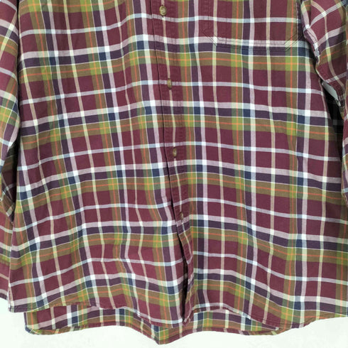 エディーバウアー Eddie Bauer BD チェック柄コットンL/S シャツ メンズ JPN:L