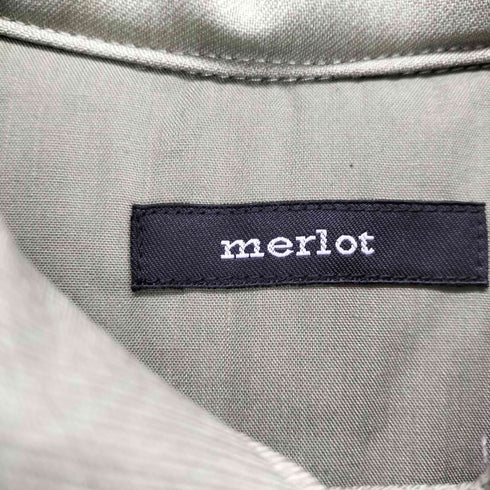 メルロー merlot 中綿シャツロングコート レディース FREE
