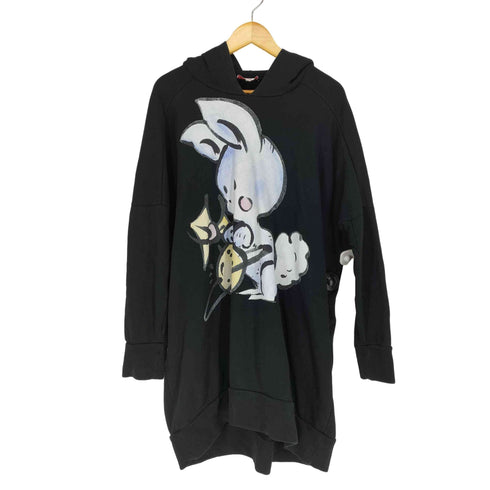 ヴィヴィアンウエストウッドレッドレーベル Vivienne Westwood RED LABEL 19SS うさぎプリントロングパーカー レディース JPN:M