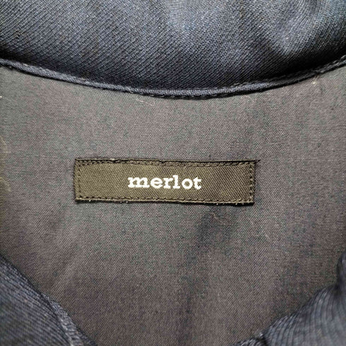 メルロー merlot 中綿シャツロングコート レディース FREE