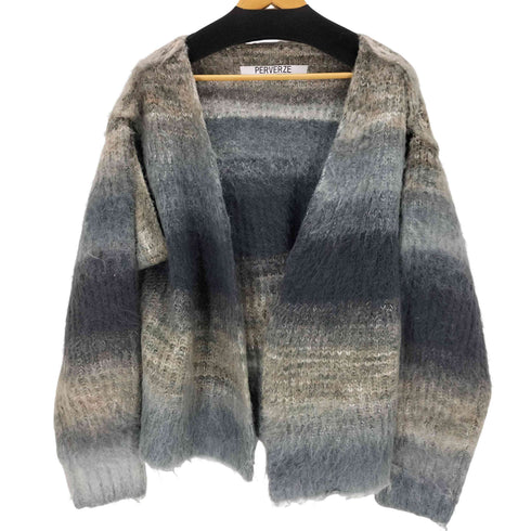 パーバーズ PERVERZE Gradient Stripe Wide Cardigan レディース FREE