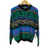 キャビンクリーク CABIN CREEK 90S USA製 総柄 アクリル ニット レディース import:L