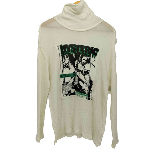 ヒステリックグラマー HYSTERIC GLAMOUR FORBIDDEN MOVIEパッチ ハイネックTシャツ レディース FREE