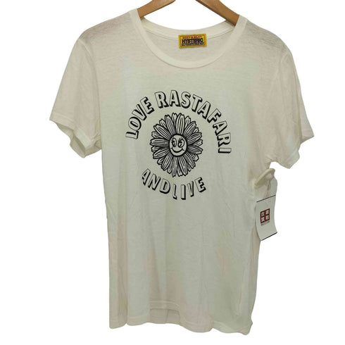 ヒステリックグラマー HYSTERIC GLAMOUR FLOWER POWER LOVE AND LIVE Tシャツ レディース FREE