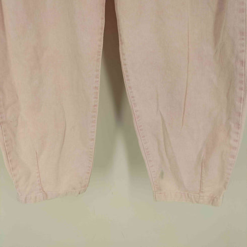 ザラ ZARA 製品染 ジップフライ ワイド テーパード デニム パンツ レディース EUR:38