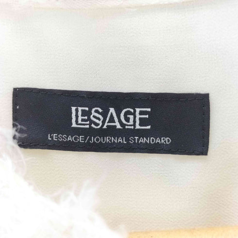 ジャーナルスタンダードレサージュ JOURNAL STANDARD Lessage シアージャガードノースリーブシャツ レディース