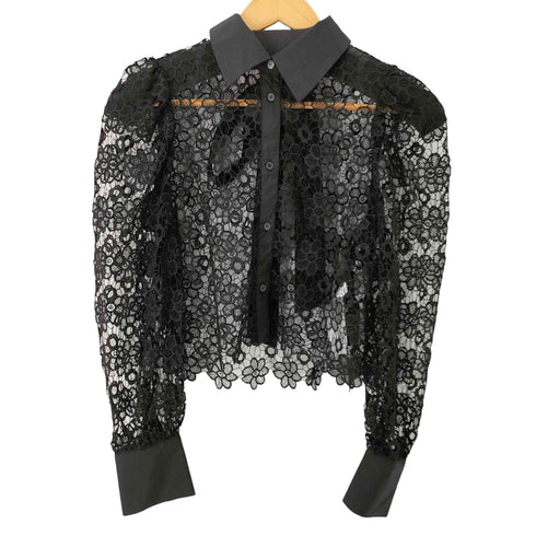 ザラ ZARA 花柄レースL/Sブラウス レディース JPN:S