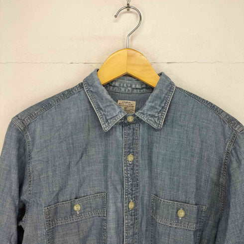 ジェイクルー J.CREW 00s CHAMBRAY デニムL/Sシャツ メンズ JPN:M