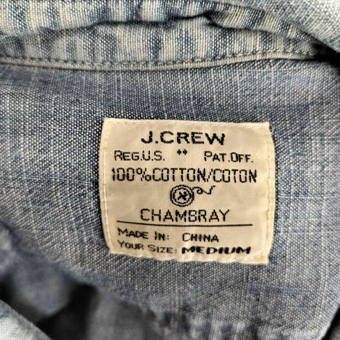 ジェイクルー J.CREW 00s CHAMBRAY デニムL/Sシャツ メンズ JPN:M