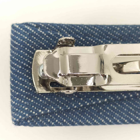 サルヴァトーレフェラガモ Salvatore Ferragamo イタリア製 デニム リボン バレッタ レディース