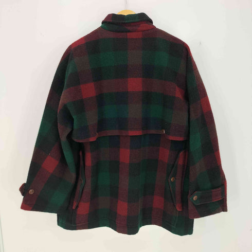 ポロラルフローレン POLO RALPH LAUREN 90s USA製 SPORTSMAN ブロックチェック ウールハンティングジャケット メンズ import:L