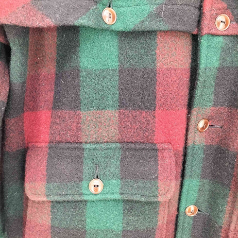 ポロラルフローレン POLO RALPH LAUREN 90s USA製 SPORTSMAN ブロックチェック ウールハンティングジャケット メンズ import:L