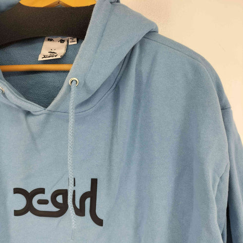 エックスガール X-girl RUBBER MILLS LOGO SWEAT HOODIE レディース JPN:XL