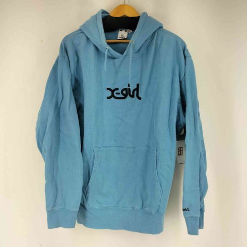 エックスガール X-girl RUBBER MILLS LOGO SWEAT HOODIE レディース JPN:XL