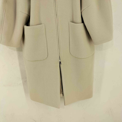 クラネ CLANE 23AW RIB COLLAR WOOL LONG COAT エリリブニットシングルコート レディース JPN:0