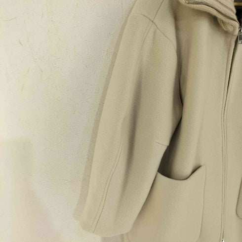 クラネ CLANE 23AW RIB COLLAR WOOL LONG COAT エリリブニットシングルコート レディース JPN:0