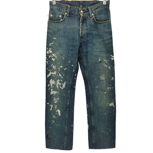 ヘルムートラング HELMUT LANG 1999年 Archive 本人期 ペンキ加工 デニムパンツ ペイントデニム メンズ