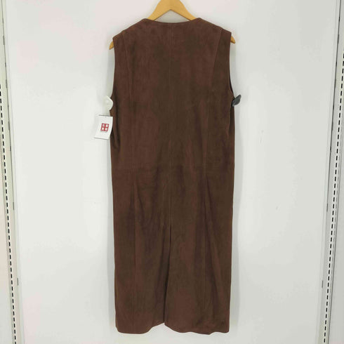 チンクワンタ Cinquanta vera pelle ラムレザーロングジレ レディース EUR:40