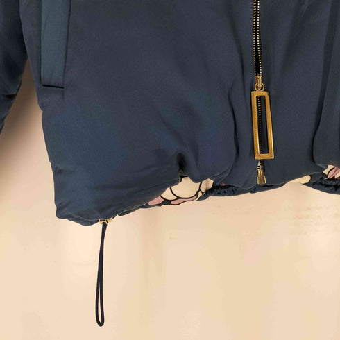 OLIVIA VON HALLE Quilted silk-satin hooded jacket レディース
