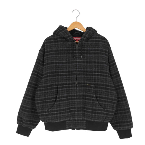 シュプリーム Supreme Plaid Wool Hooded Work Jacket プレイド ウール フーデッド ワークジャケット メンズ import:M