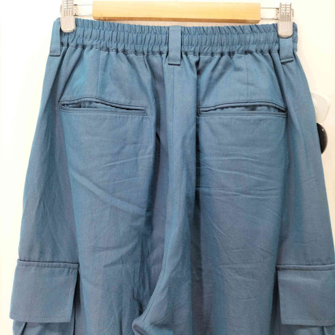 メゾンスペシャル MAISON SPECIAL 23AW Prime-Wide Wool Chambray Cargo Pants/ウールシャンブレープライムワイドカーゴパンツ メンズ JPN:0