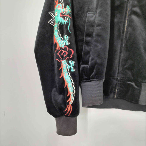 アヴィレックス AVIREX 別珍 刺繍デザインスーベニアジャケット メンズ import:L