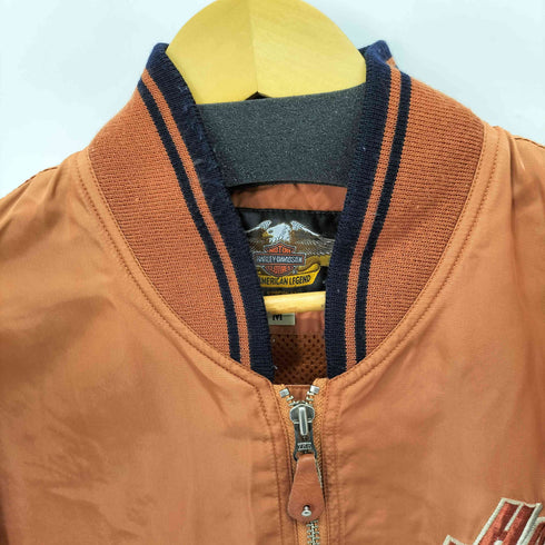 ハーレーダビッドソン HARLEY-DAVIDSON 90-00S ファイヤーパターンデザインブルゾン メンズ import:M
