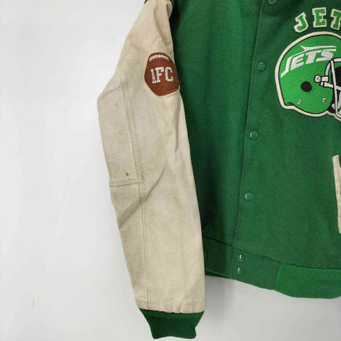 チョークライン Chalk Line 80-90S チームロゴワッペンレザー切替スタジャン メンズ import:M