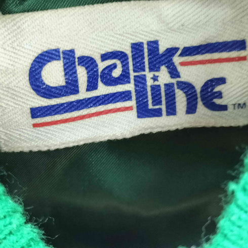 チョークライン Chalk Line 80-90S チームロゴワッペンレザー切替スタジャン メンズ import:M