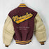 ラングラー Wrangler ワッペンデザインレザー切替スタジャン メンズ import:M