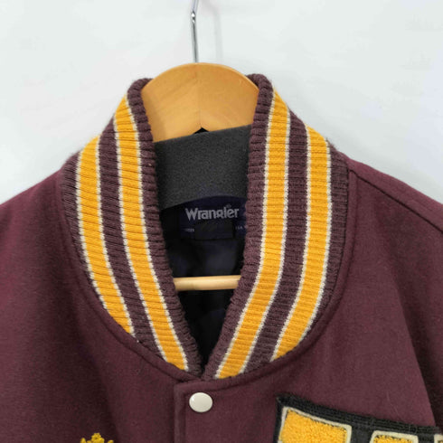 ラングラー Wrangler ワッペンデザインレザー切替スタジャン メンズ import:M