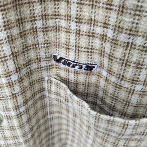 バンズ VANS 90S L/S チェックネルシャツ メンズ import:L