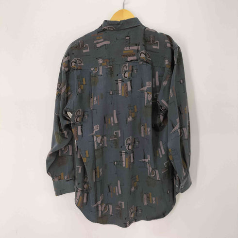 STEFANO VALENTINO L/S 総柄シャツ メンズ import:L