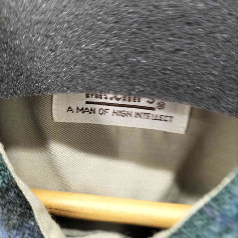 MR.CHIPS L/S ウール混アクリルチェックシャツ メンズ