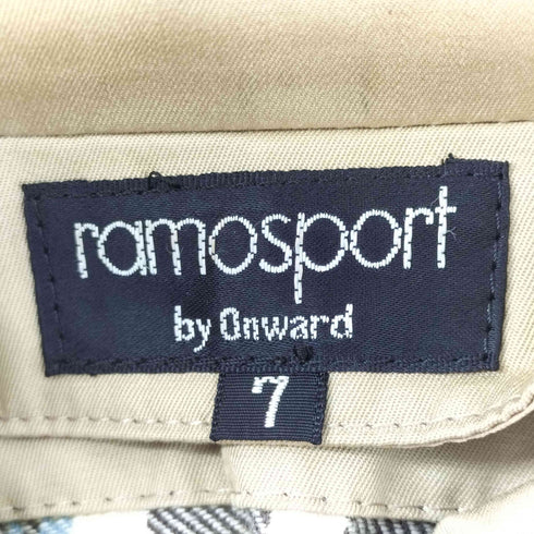ラモスポーツ ramosport 裏地チェックステンカラージップコート レディース JPN:7号