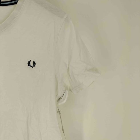 フレッドペリー FRED PERRY ロゴ 刺繍 Vネック Tシャツ メンズ import:M