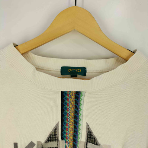 ケンゾーゴルフ KENZO GOLF ロゴ刺繍 クルーネック コットンニット メンズ JPN:4