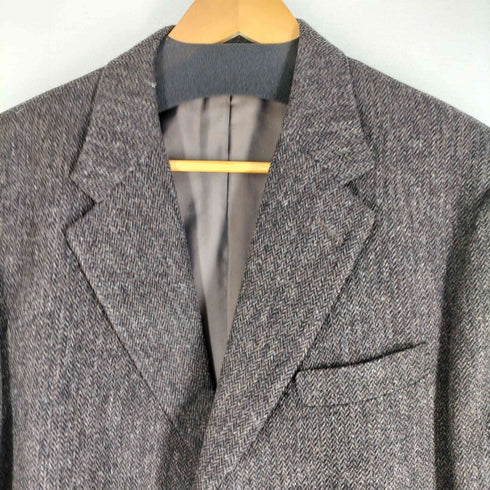ケントアンドカーウェン KENT&CURWEN TESSUTI DI SONDRIO 3B ヘリンボーンツイードテーラードジャケット メンズ