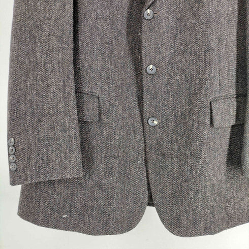 ケントアンドカーウェン KENT&CURWEN TESSUTI DI SONDRIO 3B ヘリンボーンツイードテーラードジャケット メンズ