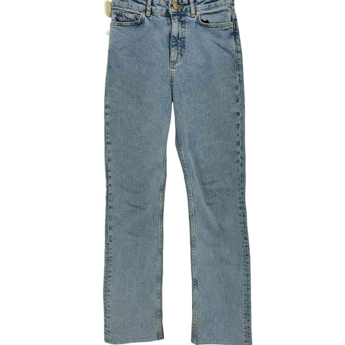 ザラ ZARA ジップフライ ストレート デニム パンツ レディース EUR:36