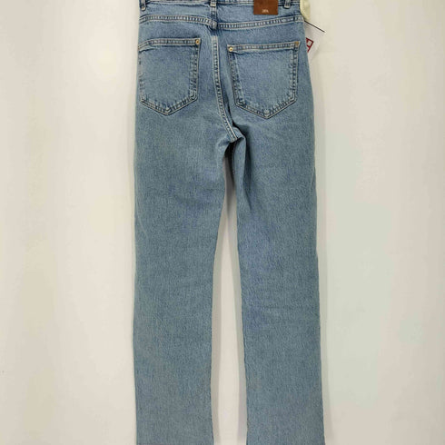 ザラ ZARA ジップフライ ストレート デニム パンツ レディース EUR:36
